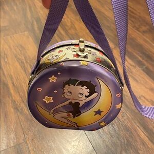 Purple Betty Boop Moon Metal Lunchbox